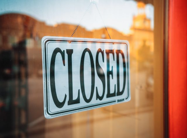 gyms, bars, restaurants closed