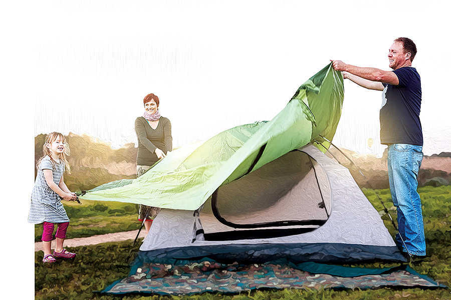 Ground sheet and rain fly to waterproof your tent to keeps its floor dry